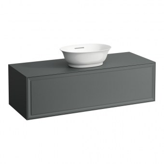 Stalčiaus modulis Laufen THE NEW CLASSIC 1177x457x347 mm, 1 stalčius, su išpjova centre, tinka praustuvams 812850/812851/812852/812853, spalva - traffic grey 